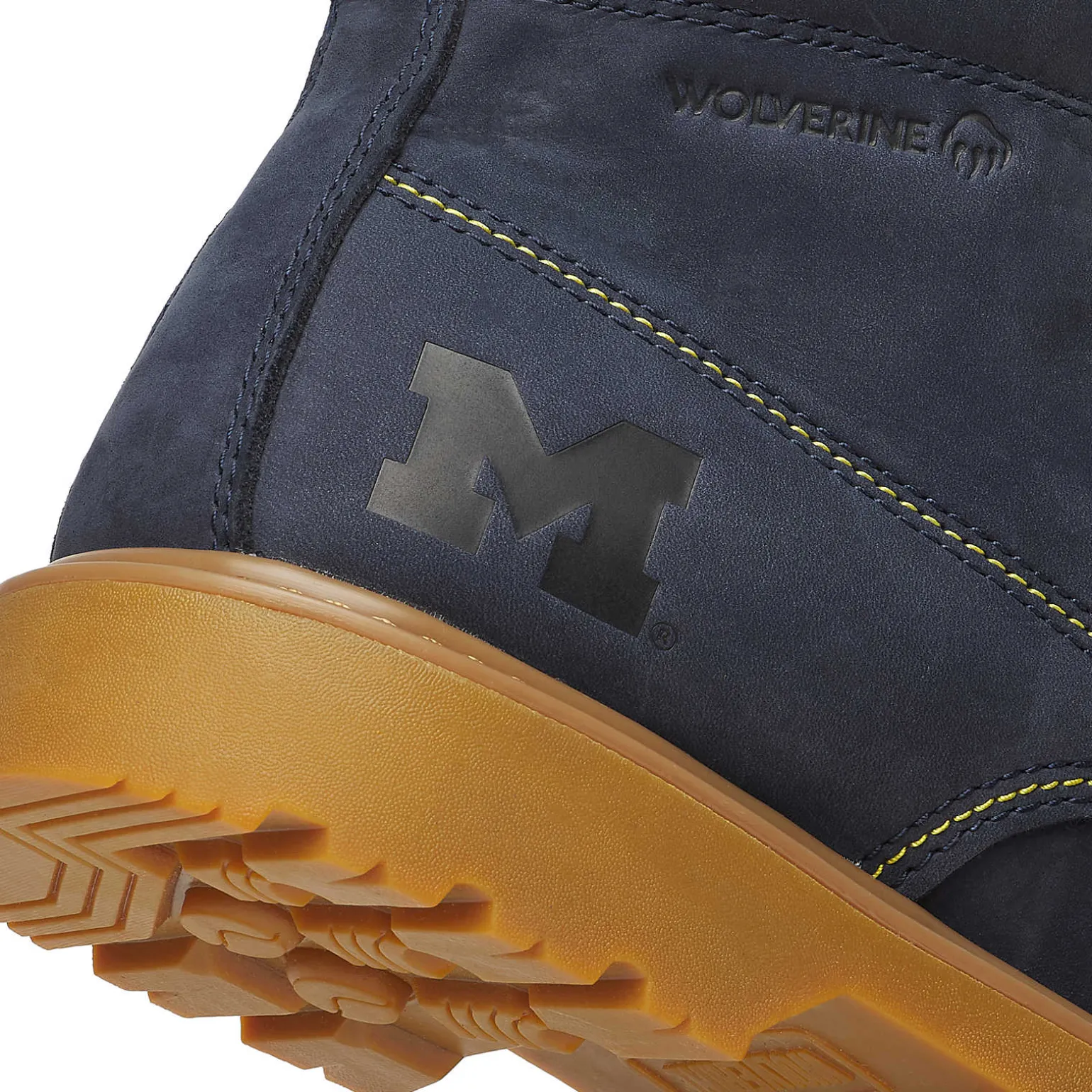 Wolverine X Valiant University Of Michigan Floorhand Moc Toe Work Boot* Waterproof | Soft Toe