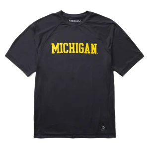 Wolverine X Valiant University Of Michigan Sun-Stop Eco Short Sleeve Tee* T-Shirts | Work Shirts